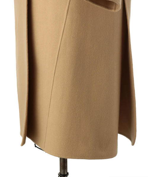 Drawer（ドゥロワー）の「Drawer ウールカシミヤ2WAYノーカラーコート