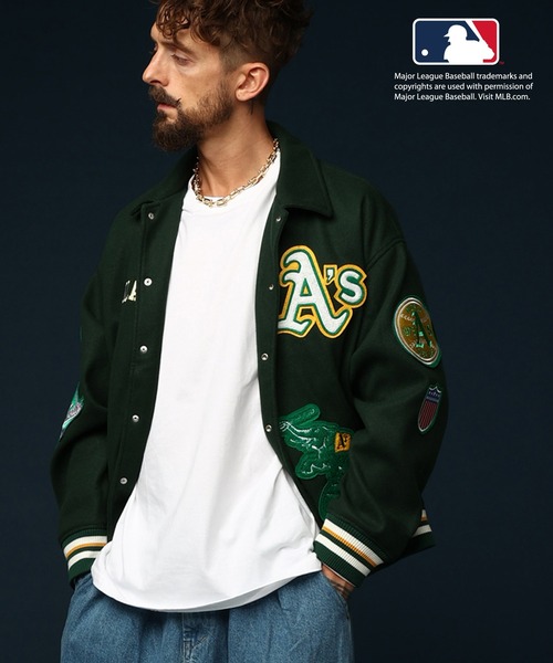 SKOOKUM（スクーカム）の「MLB COOPERSTOWN OA ワッペンスタジャン