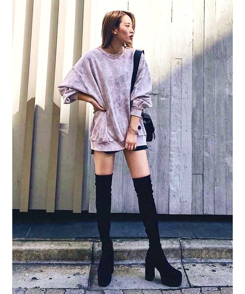 タンクバルキーロングブーツ（ブーツ）｜EMODA（エモダ）の