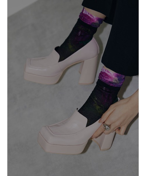 Ameri（アメリ）の「PLATFORM SQUARE TOE LOAFER（ローファー）」 - WEAR