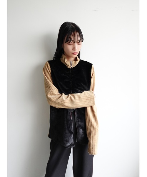 Fur Docking Zip Top/ファードッキングジップトップ（その他トップス