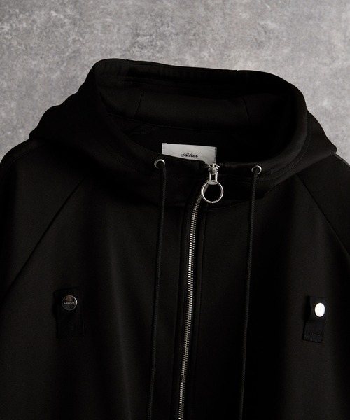 セール】line sleeve track zip parker jacket / ラインスリーブ