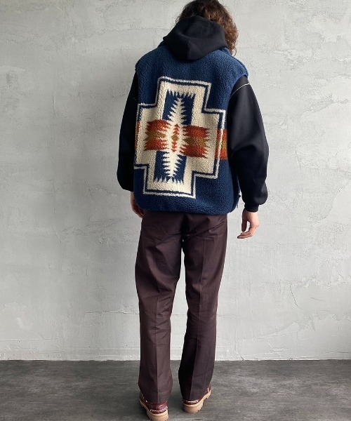 セール】[PENDLETON/ペンドルトン] ネイティブ柄 スタンドカラー