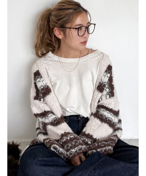 Ungrid（アングリッド）の「ローゲージラメニットカーディガン