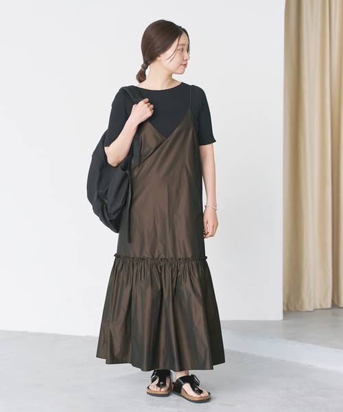 IENA（イエナ）の「《追加2》タフタキャミワンピース（ワンピース