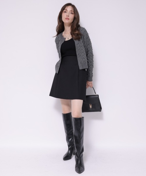 バックジップフォルムミニスカート（スカート）｜Apuweiser-riche