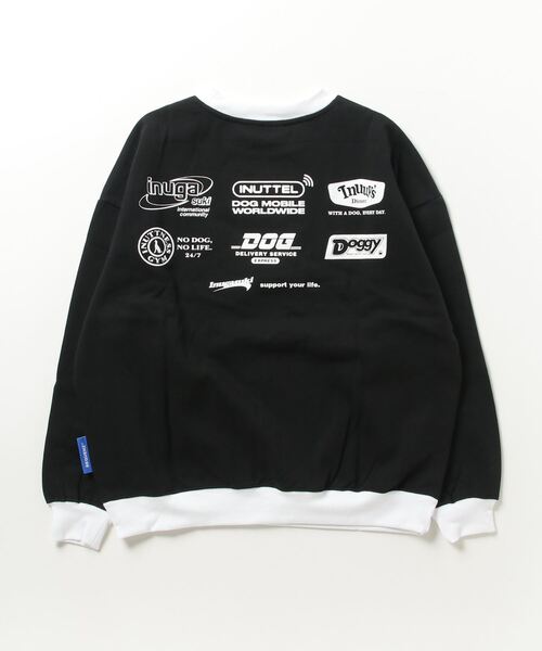 セール】Inugasuki イヌガスキ 裏起毛 フォトプリント リンガー