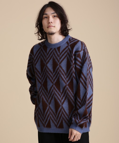 NANO universe（ナノユニバース）の「LB.04/幾何学柄ニット（ニット