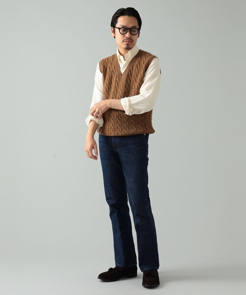 BAFY（バフィー）の「BAFY × BEAMS F / 別注 ケーブル ニットベスト