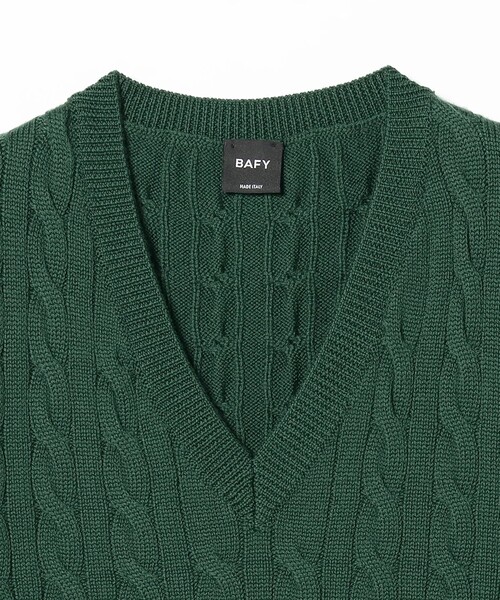BAFY（バフィー）の「BAFY × BEAMS F / 別注 ケーブル ニットベスト