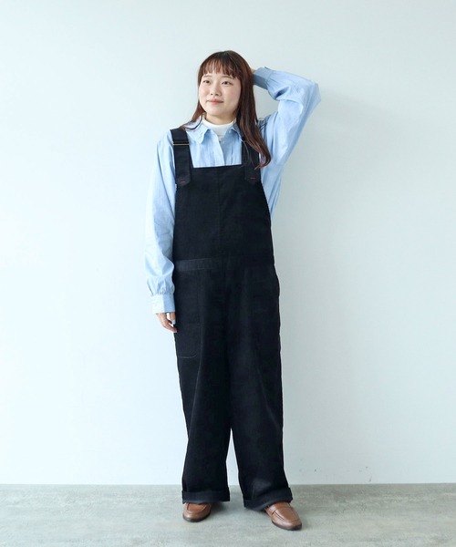 セール】【WEB限定】9Wコーデュロイ オーバーオール（サロペット