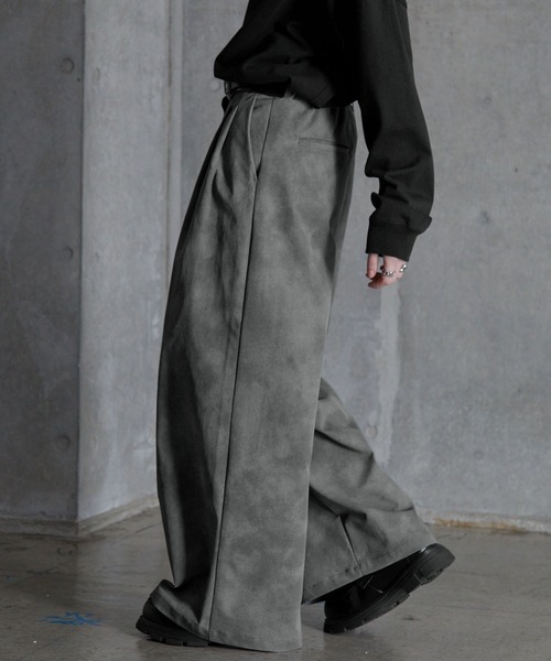 SERACE】Vintage design wide slacks pants / ヴィンテージデザイン