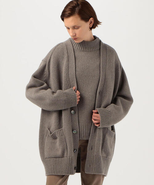 GALERIE VIE（ギャルリー ヴィー）の「□ファインウール Vネックロング