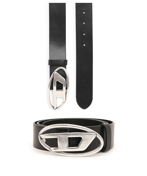 DIESEL（ディーゼル）の「ユニセックス Dロゴ カウレザーベルト