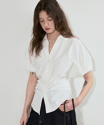 パフスリーブ」に該当するメンズのシャツ/ブラウス（ホワイト/白色系