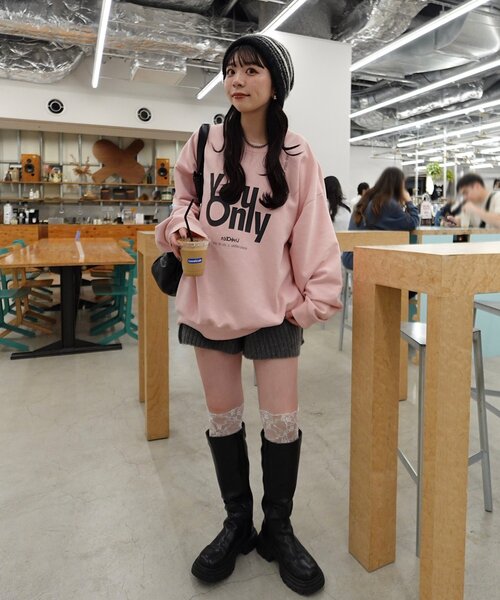 yamada企画/WEB限定】ウォッシュドロゴスウェット（スウェット