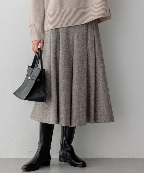 セール】シルクネップヘリンボーン ガウチョ パンツ（その他パンツ