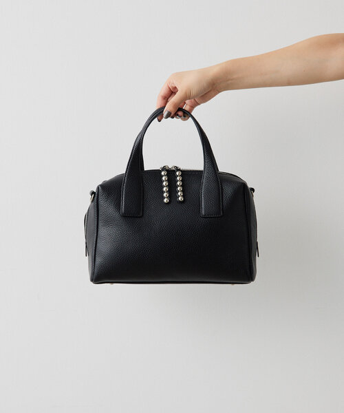 セール】《本革/ショルダー付き》スタッズボストンバッグ（ボストン