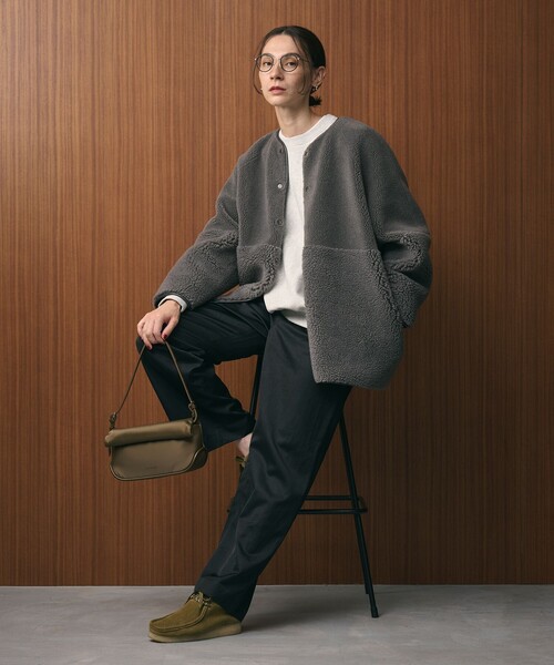 WEB限定】ボア×フェイクムートン リバーシブルジャケット（その他