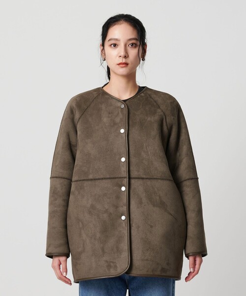 WEB限定】ボア×フェイクムートン リバーシブルジャケット（その他