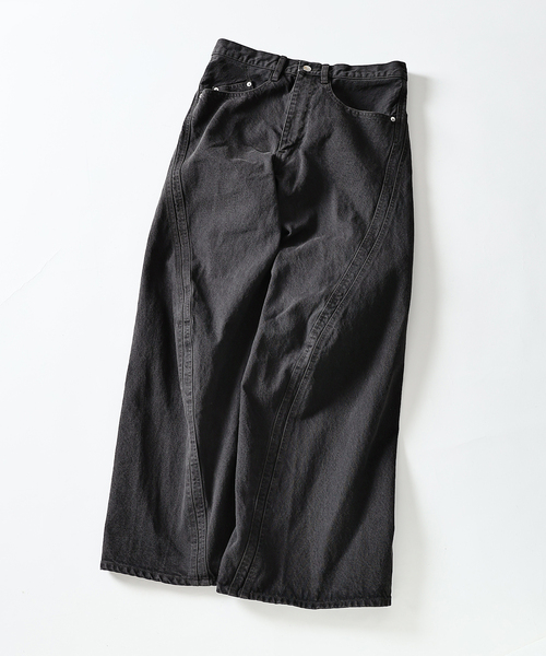 セール】NVRFRGT / ネヴァーフォーゲット 3D TWISTED WIDE LEG JEANS