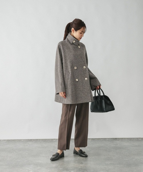 GLOBAL WORK（グローバルワーク）の「軽やかストレッチ襟2WAYミドル