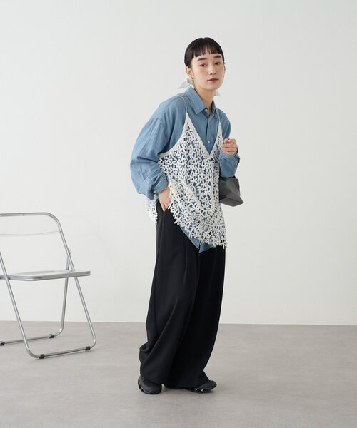 Omekashi（オメカシ）の「レースオーバーキャミソール（キャミソール