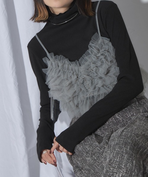 チュールビスチェキャミ（キャミソール）｜each（イーチ）の