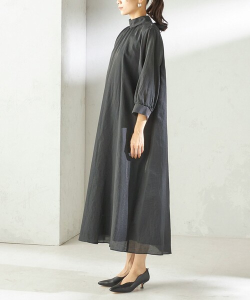 SHIPS別注】kaene:2WAY ボウタイ ロング ワンピース（セレモニー対応可