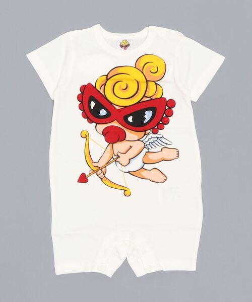 HYSTERIC MINI（ヒステリックミニ）の「LITTLE ANGEL 半袖ロンパース
