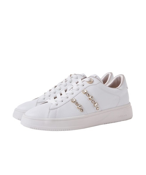 軽量】ビジュー付きコートスニーカー（スニーカー）｜+diana（プラス
