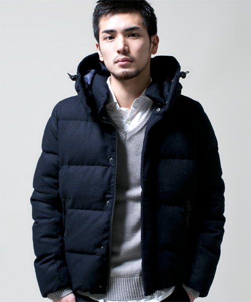 NANO universe（ナノユニバース）の「ウールダウンジャケット:USダウン