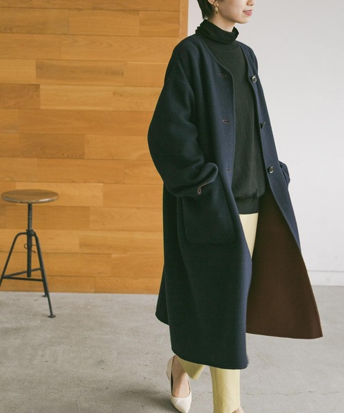 URBAN RESEARCH（アーバンリサーチ）の「バイカラーリバーノーカラー