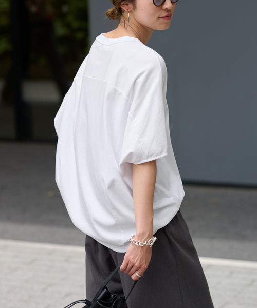 ≪追加≫スムースコクーンプルオーバー（Tシャツ/カットソー