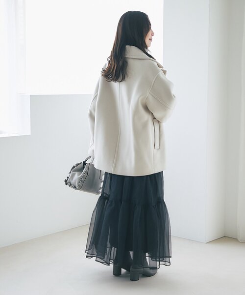 セール】【軽くて毎日着たい！】ロイヤルビーバーメタル釦Pコート