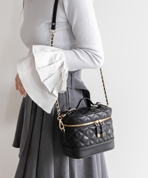 キルティング2WAYバニティバッグ（ショルダーバッグ）｜RANDA（ランダ