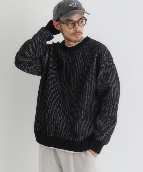 セール】【BACK NUMBER】モールジャガードクルーネックセーター