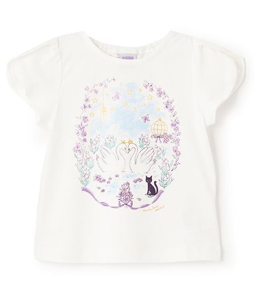 セール】【人気商品再入荷】【直営店で取り扱い無し】スワン花プリント