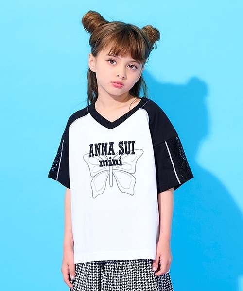 セール】配色ユニフォームTシャツ（Tシャツ/カットソー）｜ANNA SUI