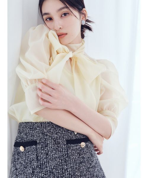 セール】オーガンザボウタイブラウス（シャツ/ブラウス）｜LILY BROWN