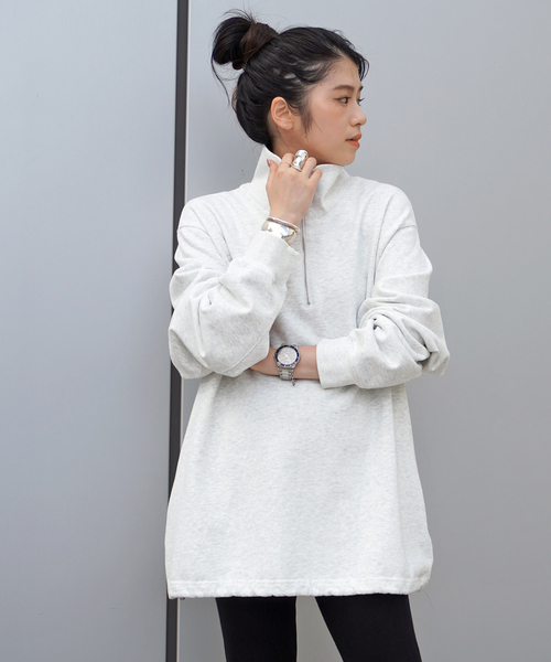 AP STUDIO（エーピーストゥディオ）の「ハーフジップスウェット