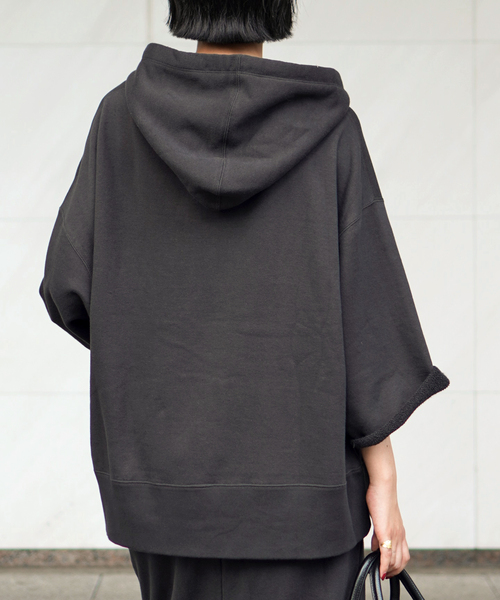 ウールミックスハーフジップフーディ（スウェット）｜AP STUDIO