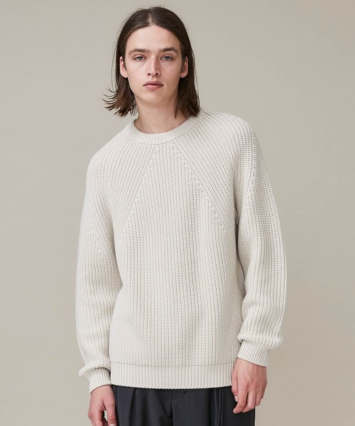 BATONER（バトナー）の「【BATONER】シグネチャークルーネックニット