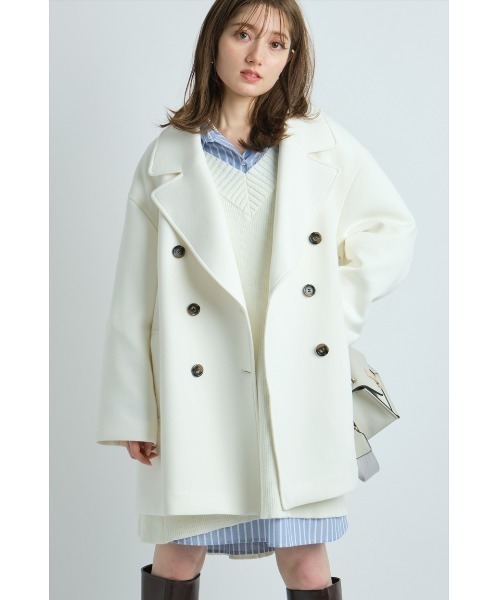 Apuweiser-riche（アプワイザーリッシェ）の「ダブル釦カットPコート