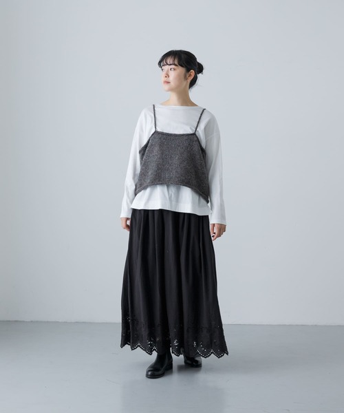 かぐれ（カグレ）の「カラーネップアルパカニットキャミソール