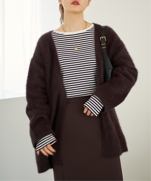 IENA（イエナ）の「フォックスカシミヤ Vネックカーディガン