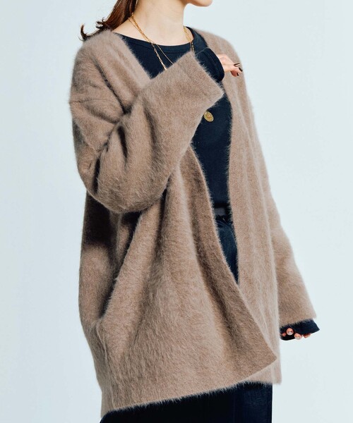 IENA（イエナ）の「フォックスカシミヤ Vネックカーディガン