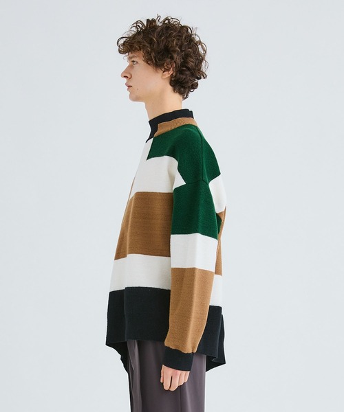 CULLNI（クルニ）の「STUDIOUS別注 COLOR BLOCK TURTLE KNIT（ニット