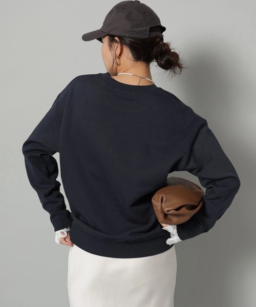 袖レースフロッキーロゴスウェット（Tシャツ/カットソー）｜Arpege