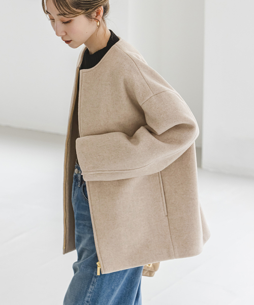 Noble（ノーブル）の「《追加》MTRカラーレスジップショートコート